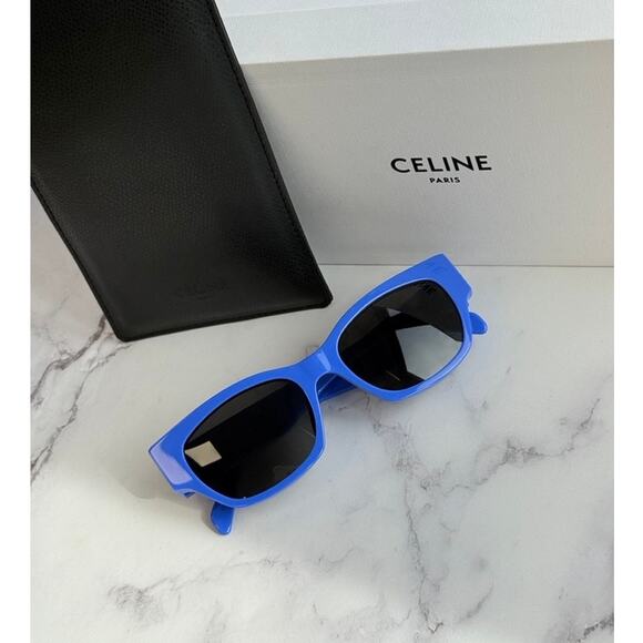 NEW Celine CL40197U Cat Eye Blue Logo Sunglasses main image 6